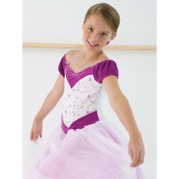 Dance Costume Large Child Pink Revolution 036 Ballet Lyrical Princess Sequin - Picture 1 of 2